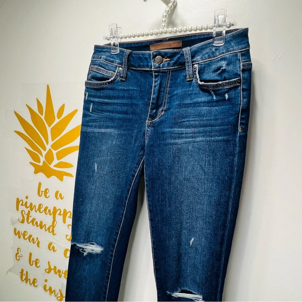 JOE’S JEANS “The Charlie” High Rise Cropped Cuff Denim Jean Size 26